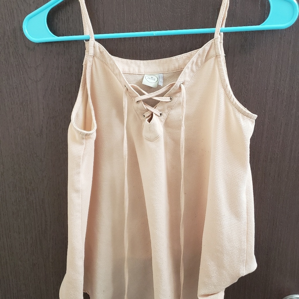 Nude Spaghetti Strap Tank
